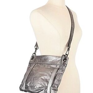 The Sak Metallic leather Crossbody Bag